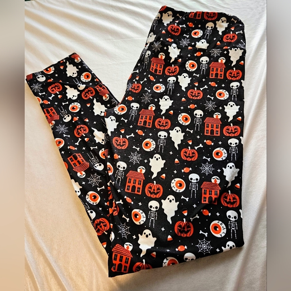Em & Sprout Womens Size L Halloween Leggings